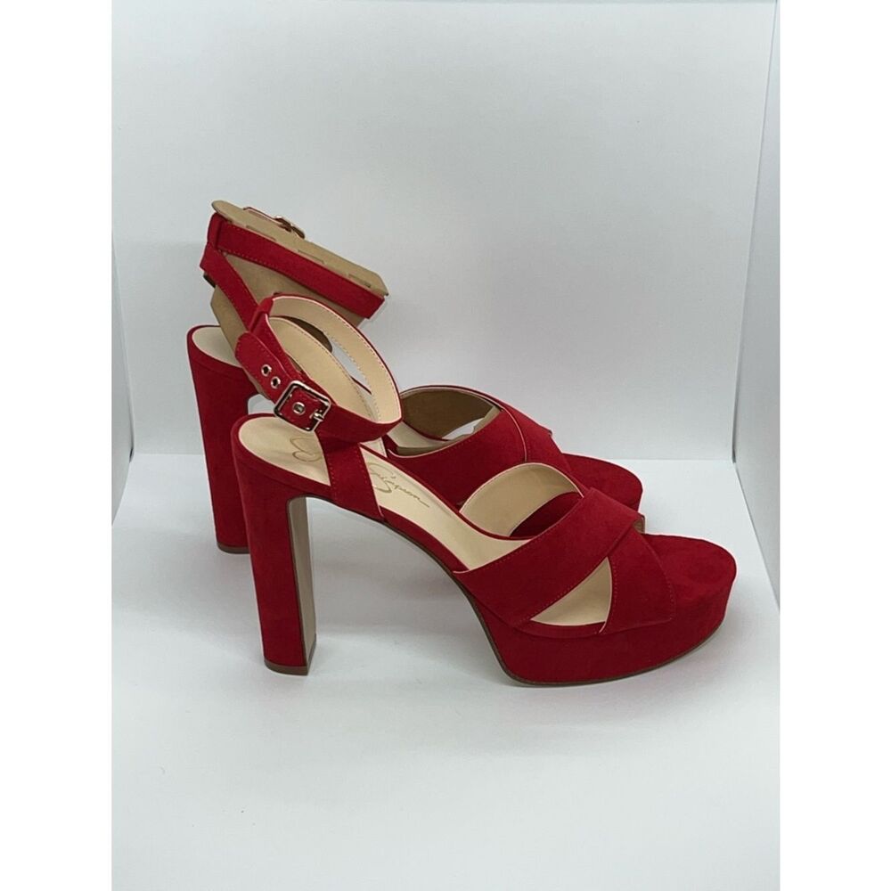 Sexy Red High Heel Platform Pumps By Jessica Simpson. Size 12!!!!! - Picture 5 of 9